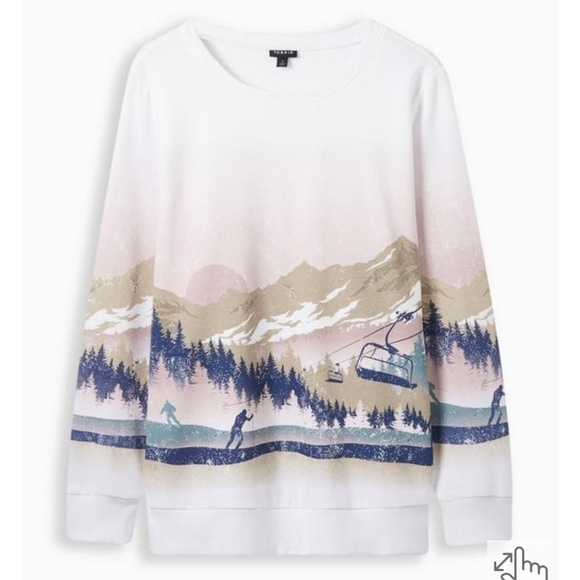 Torrid Cozy Fleece Crew Neck lightweight Sweatshirt, Size 3x - Picture 1 of 4